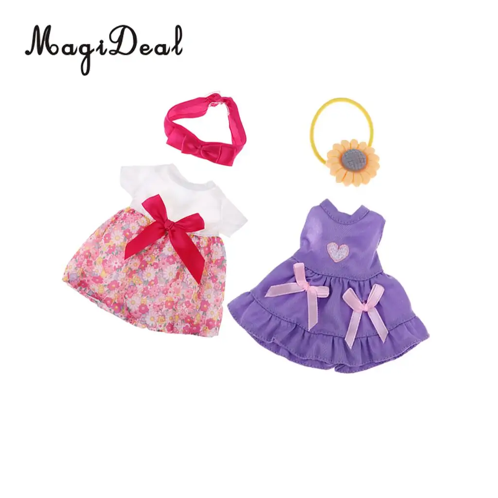 2pcs Handmade Fashion Dress Clothes Accessories for 25cm Mellchan Girl Dolls Accessories