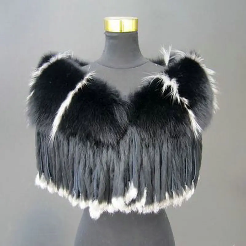 

2015 Top Fashion Solid New Winter Scarf Women Fox Fur Collar Rabbit Raccoon Caps Article Warm Scarves Shawls