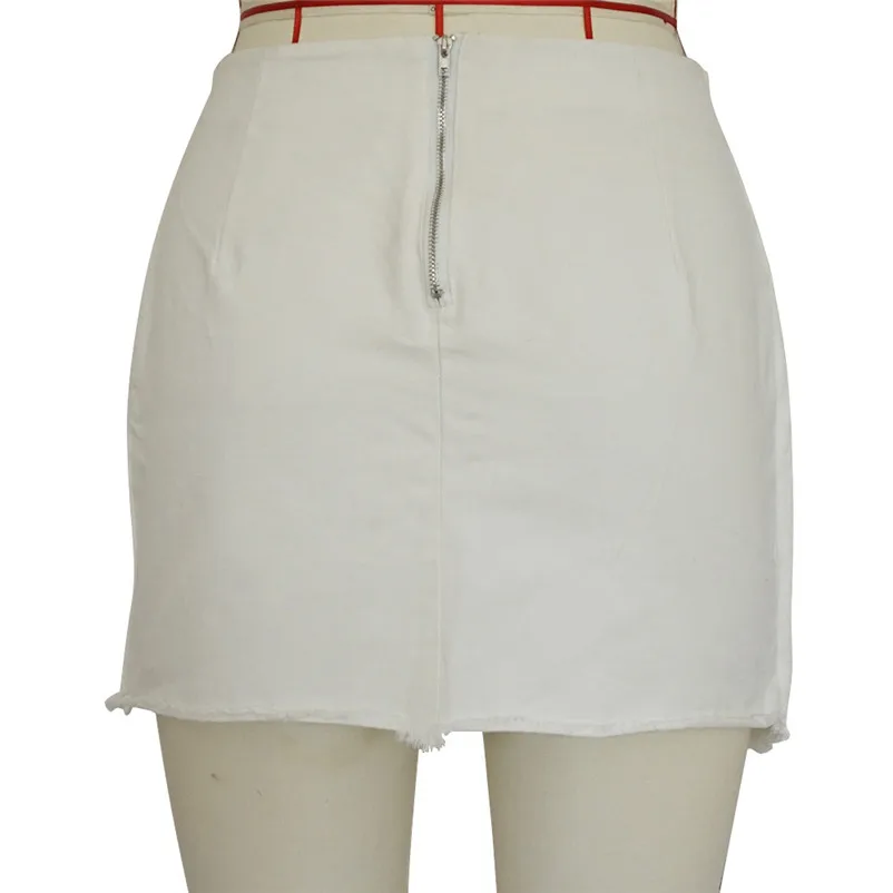 New Fashion 2018 Summer style skirts womens casual High Waist Cowboy Bandage Girls Sexy Uniform Mini Skirt Femme Saia Y04#N (2)