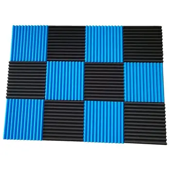 

12 Pck Acoustic Panels Soundproofing Foam Acoustic Tiles Studio Foam Sound Wedges 1 inch x12 inch x12 inch