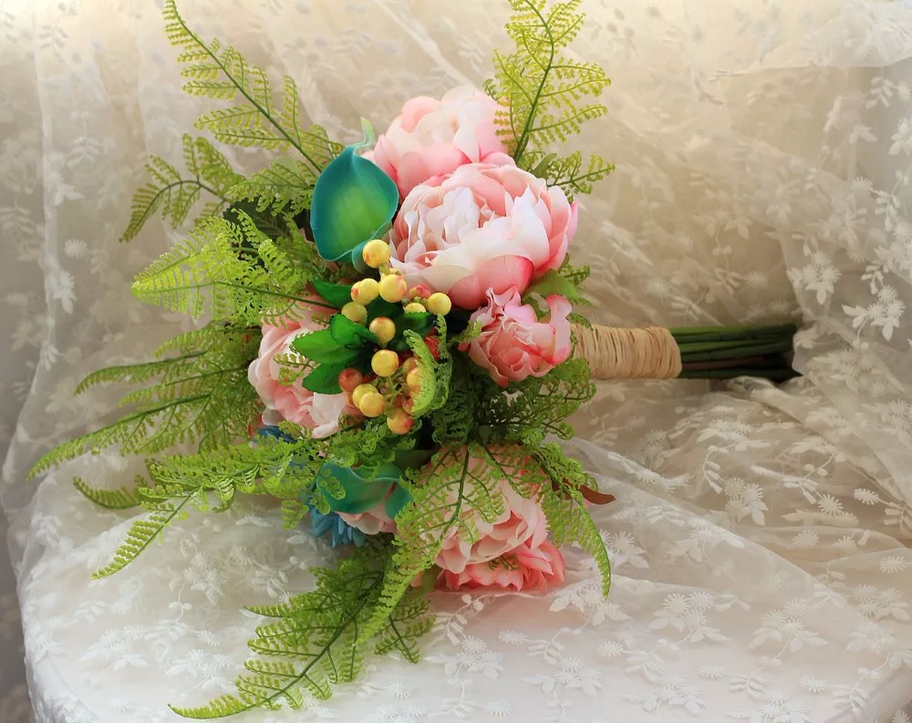 Брошь свадебные букеты для невесты Искусственные цветы для свадьбы снаружи Свадебные Buque de noiva