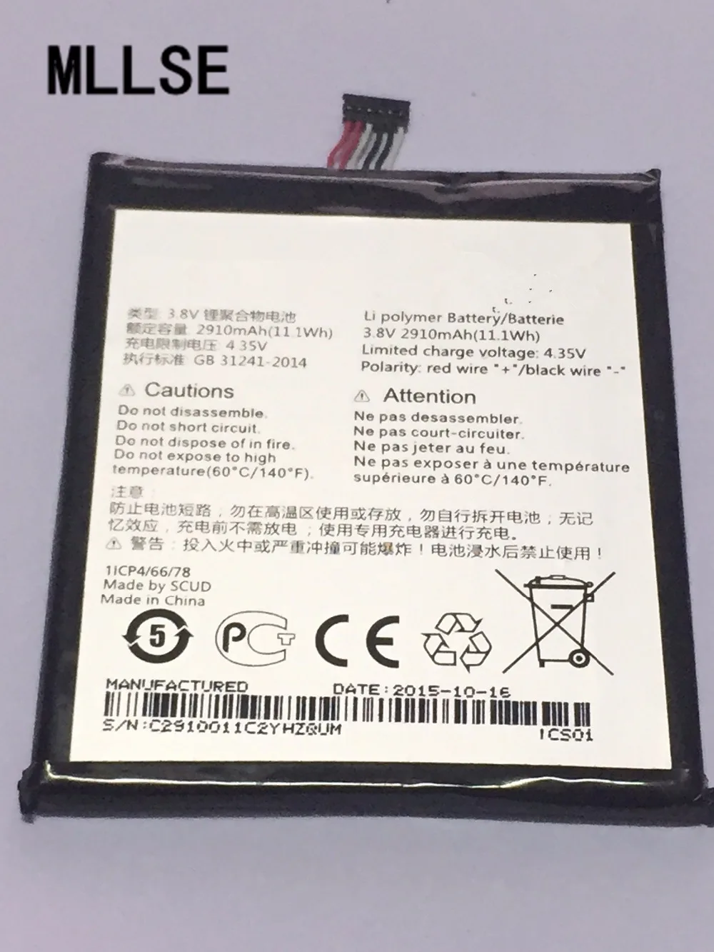 MLLSE 2910mAh For Alcatel OneTouch Pop 3 5.5&quot OT-5025 OT-5025D TLp029A1 / TLp029AJ Mobile phone battery | Мобильные телефоны и