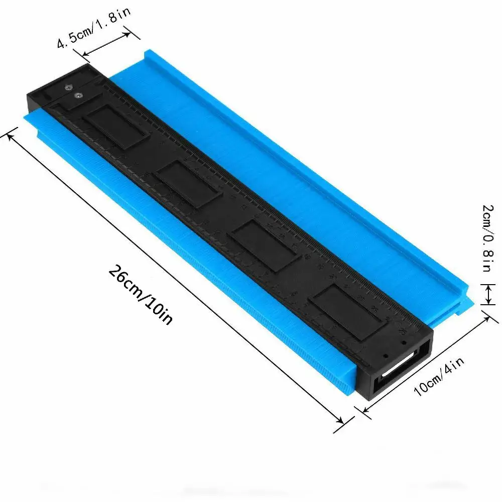 10in Калибр пластиковый профиль копия контурный Калибр стандартная древесина инструмент для маркировки плитки ламината