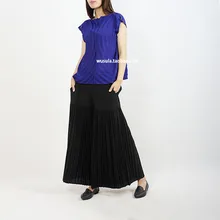 Чувство моды arcuate складной тонкий хлопок Сплит маленький летающий рукав футболка