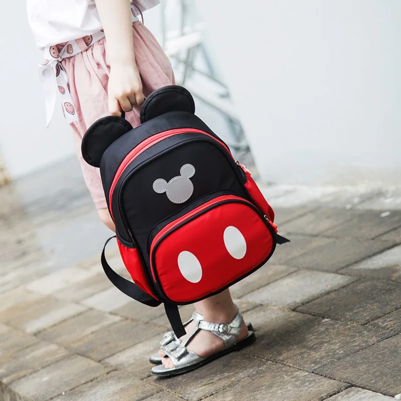 Рюкзак для девочек с изображением Микки и Минни, школьная сумка на плечо, Детский рюкзак для путешествий, мини-рюкзаки для девочек и мальчиков, Mochila Feminina - Цвет: Mickey