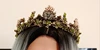 Vintage Gold Crystal Flowers Beads Rhinestone Queen Crowns Wedding Hair Accessories  Headband Diadem ► Photo 3/5