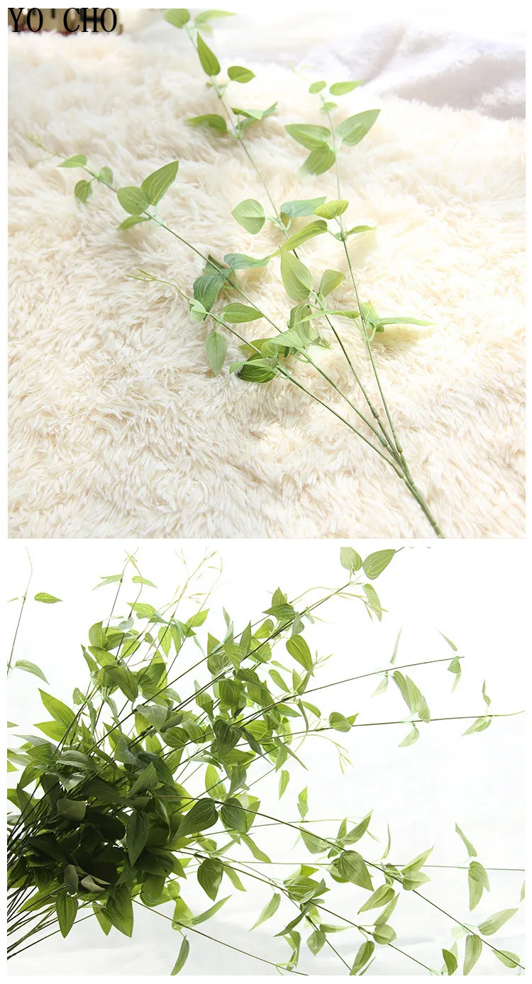 artificial, folhas para decoração de casamento em casa, 90cm de comprimento