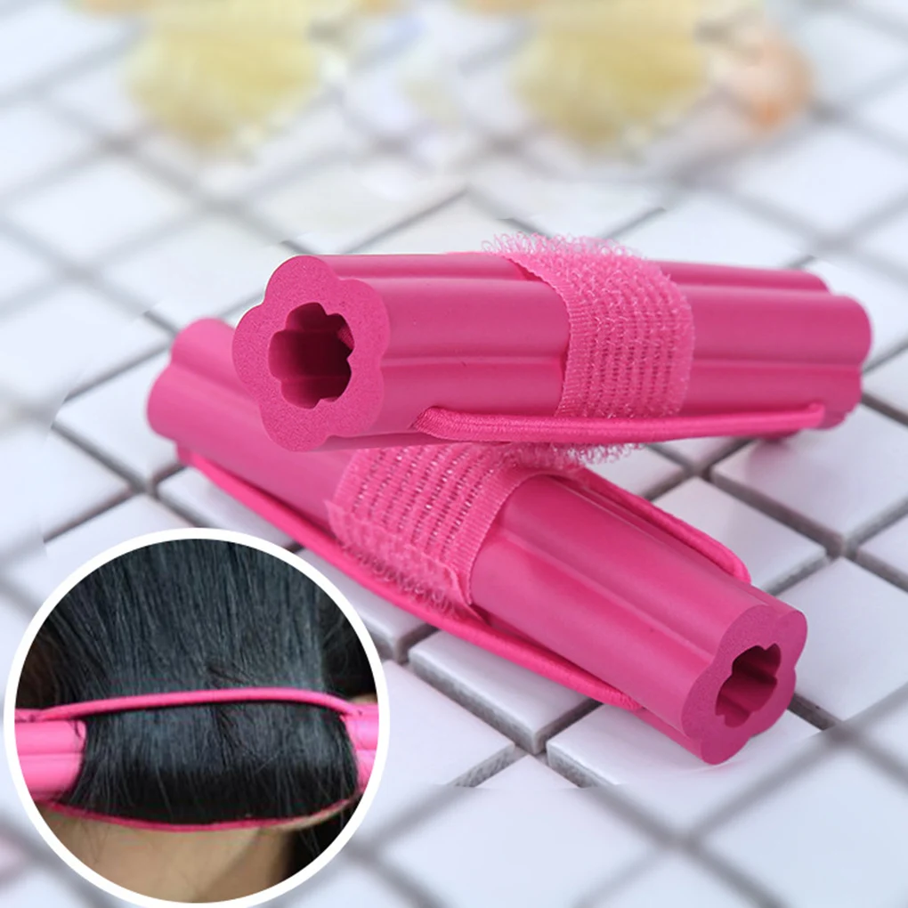 

2pcs Soft Sponge Curler Curling Hair Maker Twist Curls Tool DIY Styling Hair Roller Stick