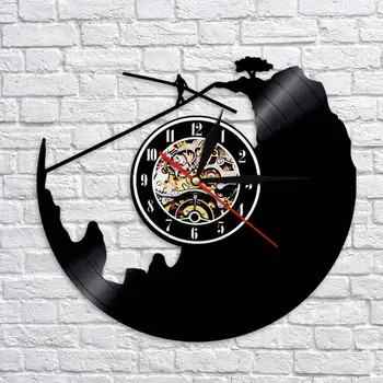 

Tightrope Walking Vinyl LP Record Wall Clock Timepiece 3D Decorative Clock Art Wall Indoor Decoration Unique Gift Idea
