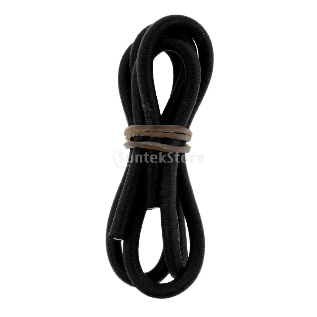 Black/Orange 4mm Marine Bungee Rope Shock Cord Car Truck Roof Racks Trailers Boats Kayaks Tie Down 0.5 2 20 30 50 75m