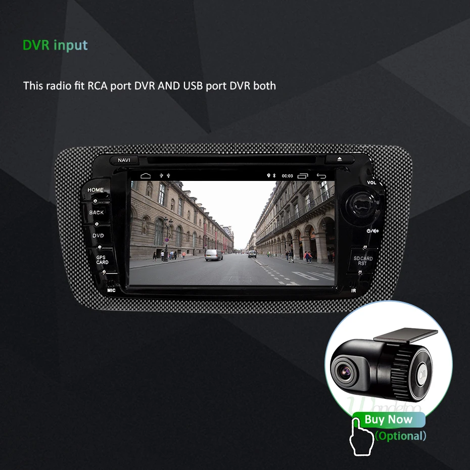 Discount DSP AV Output Android 9.0 64G 2 DIN DVD PLAYER For SEAT IBIZA 4G RAM 8 Core GPS Navigation Radio Stereo Navigation IPS SCREEN PC 27