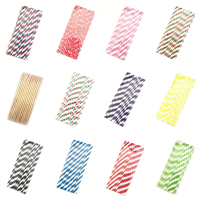 

25pcs Drinking Paper Straws Gold Silver Straw Its A Boy Girl Pink Blue Baby Shower Decoration Gift Party Event Supplies