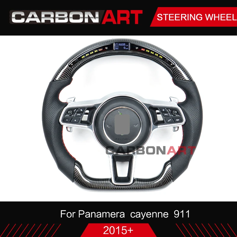 

LED display steering wheel for PORSCHE FOR PANNAMERA 971 LCD RACE DISPLAY STEERING WHEEL with data update Led steering