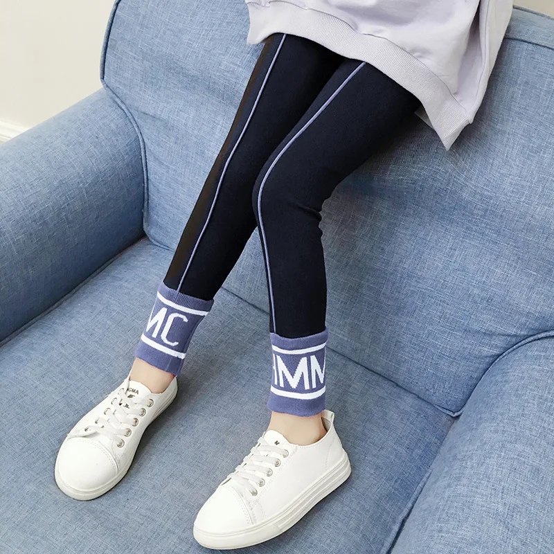 

Girls leggings 2019 Spring Fashion Leggings girl Striped Kids pants Roupas infantis menina Children Elastic trouses For 4-13year