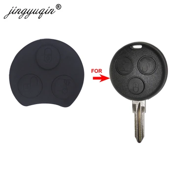 Keyforkess lotti pulsante Pad Car Styling per Mercedes Benz Smart Two 450 Mayitr Auto Remote Key Fob Case Shell Pad sostituzione