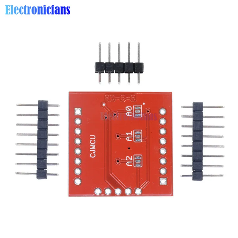 DAOKAI PCF8575 IO Expander board IO-Erweiterungsmodulplatine I2C auf 16IO IIC I2C I/O-Erweiterungsschildmodul SMBus I/O-Ports mit Dupont-Kabel für Arduino UNO R3, 2er-Pack