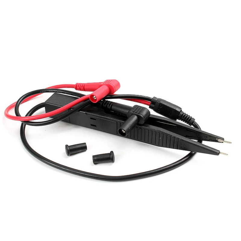 1 pair Test Clip Probe Tweezers for Resistor Multimeter Capacitor Tester Lead ProbeSMD Inductor Wire Pen Cable (6)