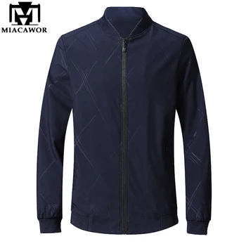 

MIACAWOR High Quality Men Jacket Spring Autumn Jaqueta Masculino Casual Bomber Jacket Men Fashion Print Casaco Masculino J609