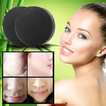 

Hot Sell Handmade Soap Activated Charcoal Crystals Face Skin Care Whitening Soap For Remove Blackhead And Oil Control Washing
