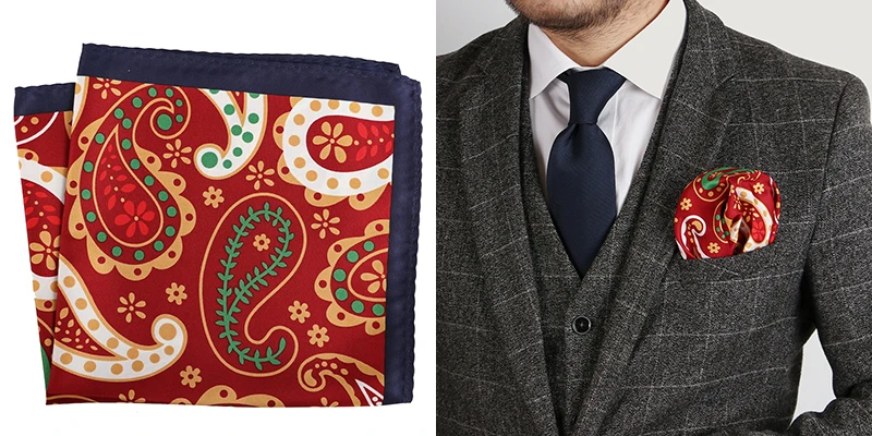 Новейшие высококачественные 33x33 см мужские Пейсли Цветочные карманные квадратные носовые платки полотенце для сундуков большой размер платок для мужского костюма