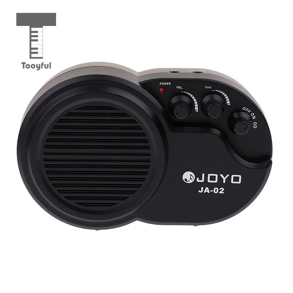 Tooyful Portable 3W Mini Distortion Guitars Amplifier Electric Guitar Amp Loud Speaker Tone Adjust Black