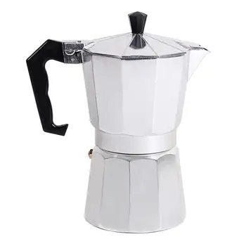 

AIHOME Italian Type Octagonal Household Aluminum Espresso Percolator Maker Coffee Heating Filter Pot Hand Punch Coffee Pot