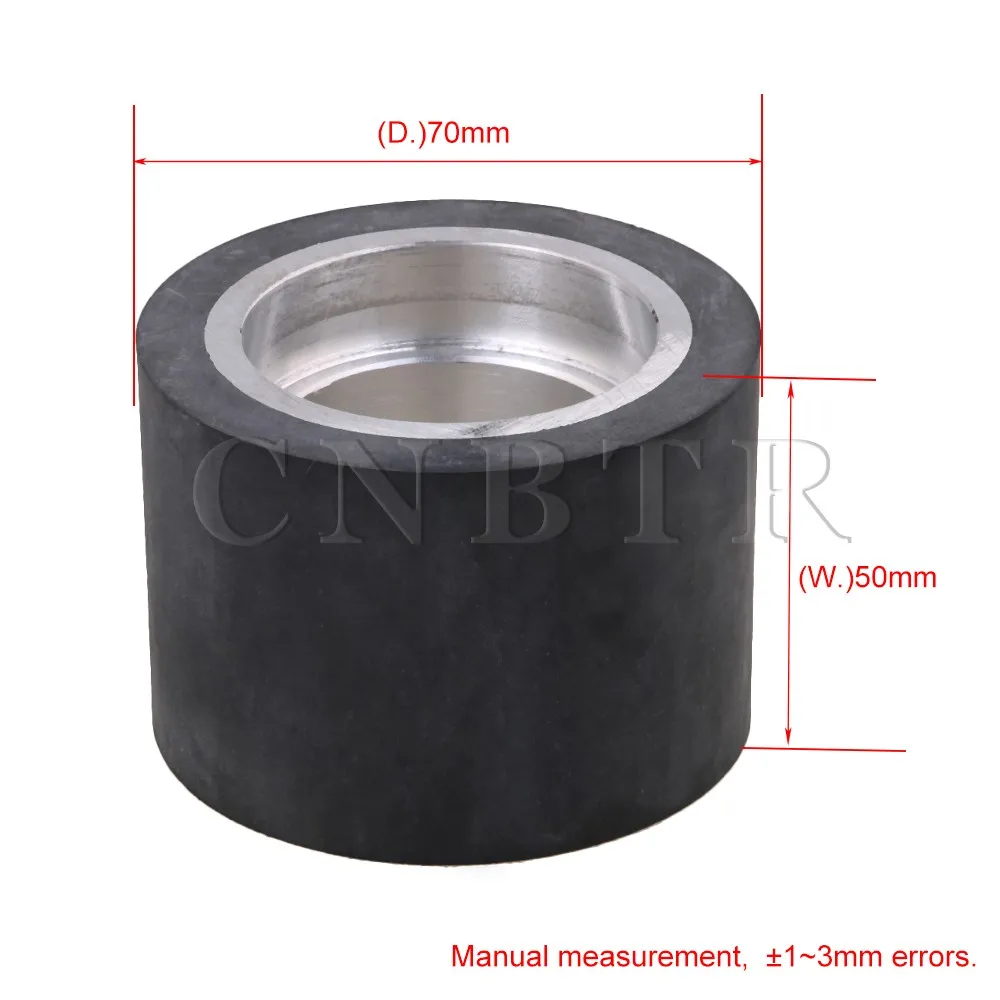 CNBTR черный алюминиевый сердечник колеса плоская поверхность подшипника ремень шлифовальный станок резиновое колесо