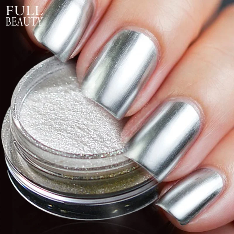 

Metallic Mirror Nail Glitter Dust Holographic Manicure Shinny Powder Pigment for Nail Art Decoration Polishing Manicure CH#01-12