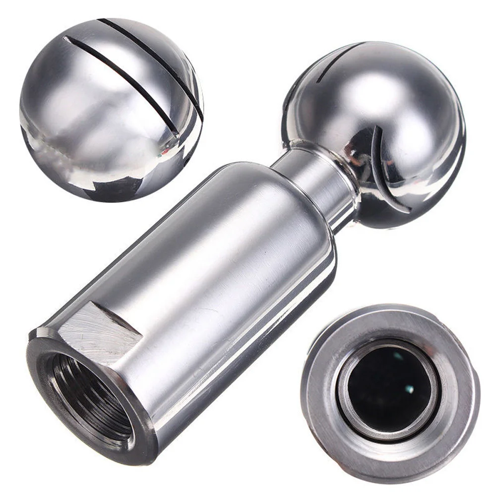 

1/2" Female Rotary Sanitary Spray Ball CIP Tank Cleaning Head Stainless Steel
