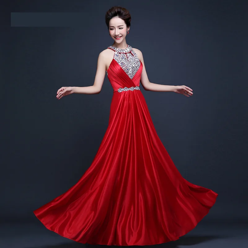Perle pu rouge Robes Soirée Hiver Ciel noir Sexy Dos Noir fushcia Pyjamas Automne Femmes 2019 bourgogne pourpre bleu Nu or De Élégante Satin Maxi Rouge rose Longue Robe vTx4R7w4q