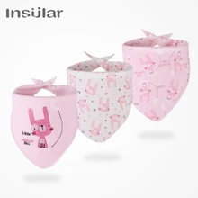 Островная 3 шт./компл. детские нагрудники бандана хлопок высокое качество; одежда для самых маленьких вытирания слюней младенцев Полотенца для мальчиков и девочек SU1006