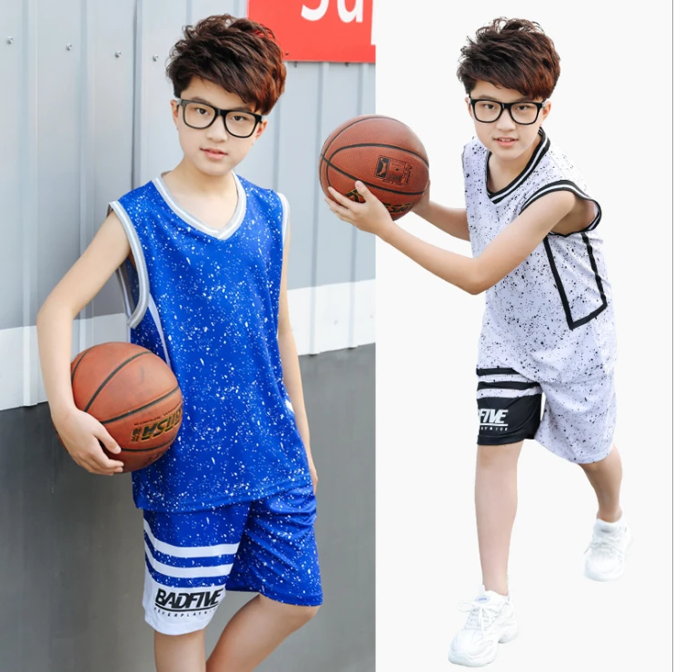 Customized basketball uniform suit male sweat absorbent breathable