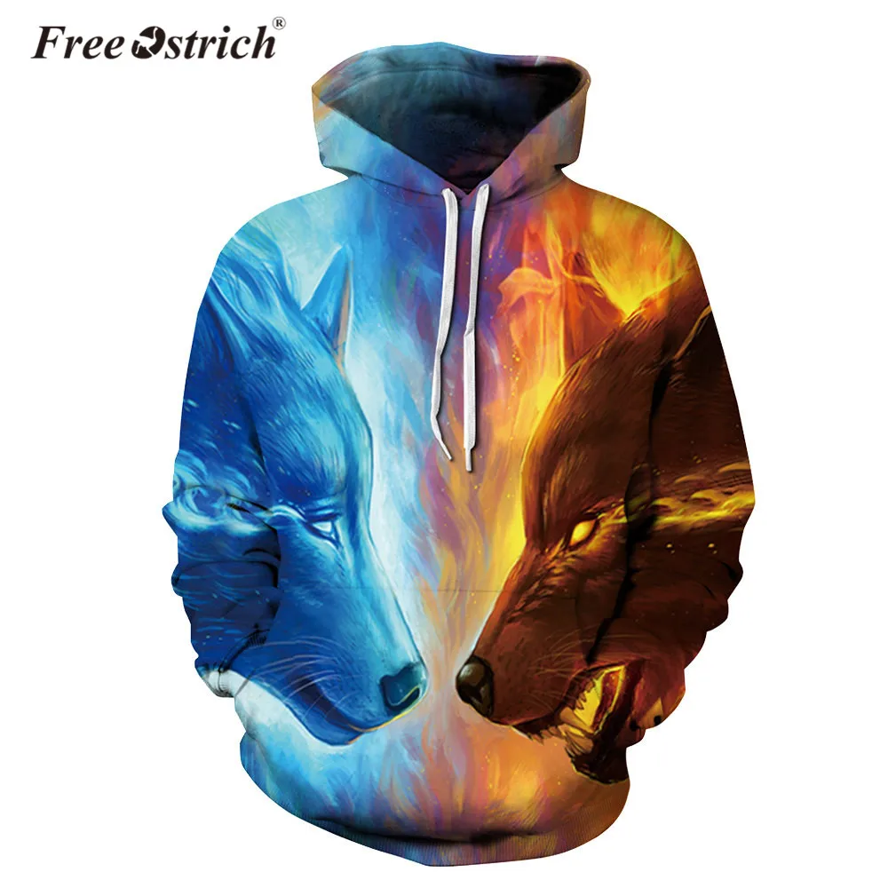 Худи в стиле Харадзюку С Длинным Рукавом и 3D принтом животных|sudaderas mujer|hoodie