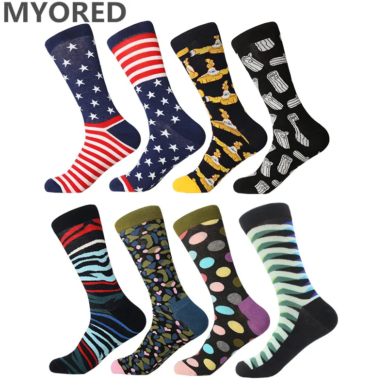 MYORED 1 пара Прямая поставка крутые забавные мужские хлопковые носки Модные