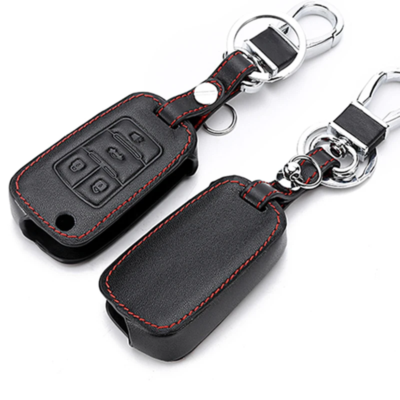 Leather Flip Key Cover For Chevrolet Cruze Aveo Buick Vauxhall Opel Insignia Astra J Zafira C Remote Car 3/4 Btn Case | Автомобили и