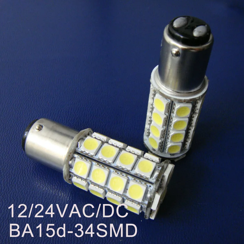 Высокое качество 12/24VDC BA15d светодиодные огни для корабля, BA15d led Предупреждение лампы 24 V 1142 стетодиодных приборов ламп лампы,, 10 шт./лот