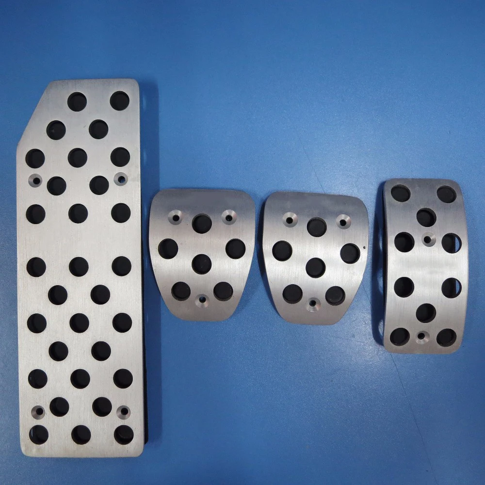 TTCR II 자동차 액세서리 알루미늄 합금 액셀러레이터 가스 브레이크 발판 페달 패드 커버 닛산 Sunny AT/MT 스티커for nissancar