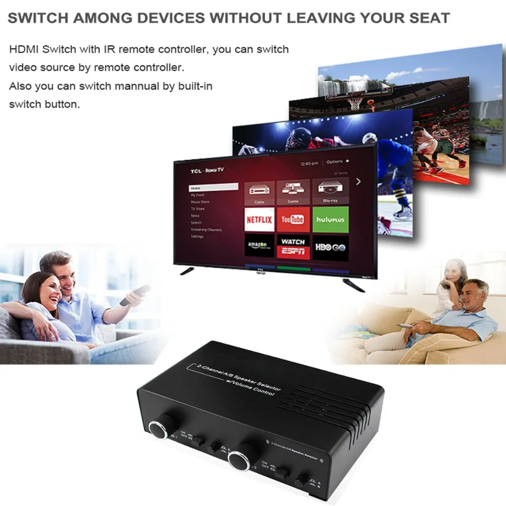 Speaker Selector W/Audio Kontrol Volume 