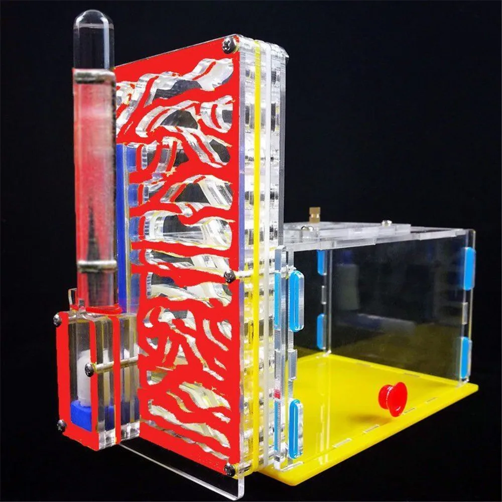 

Acrylic Ant Nest Housing Formicarium Ant Colony Living Nest 19x9.5x14.5cm 3 colors Ants Farm with Moisturizing Tower