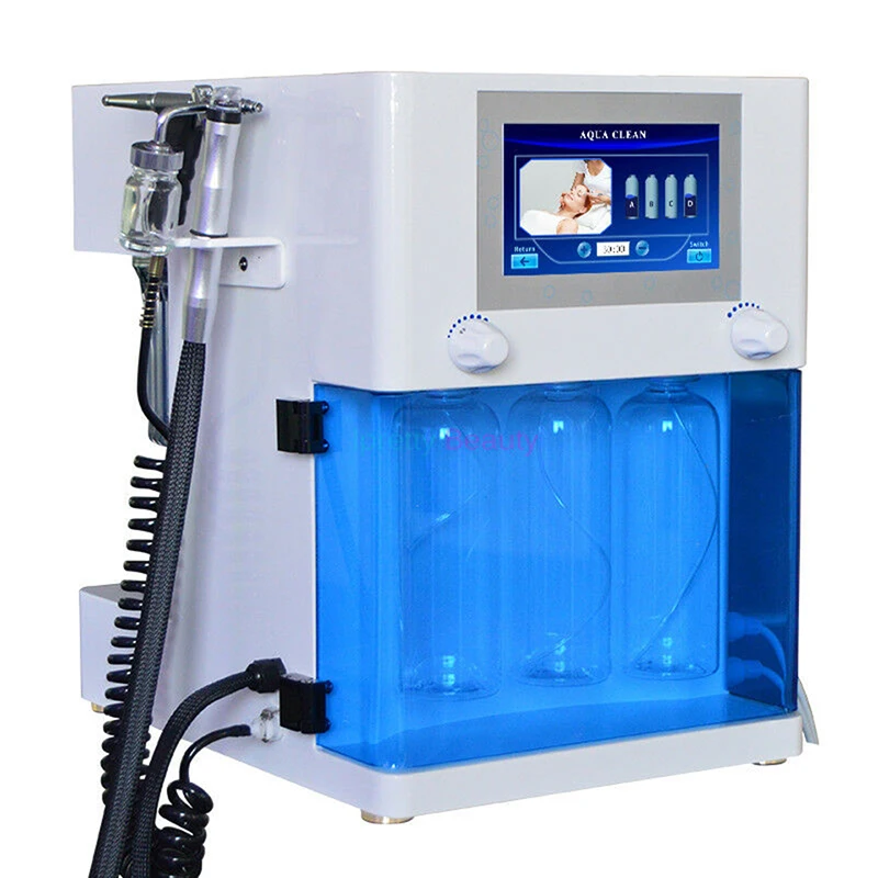 6 в 1 Гидра дермабразия Aqua Peel чистая уход за кожей BIO Light RF вакуумная Очистка лица Гидро Вода кислородная струйная очистка машина косметология аппараты