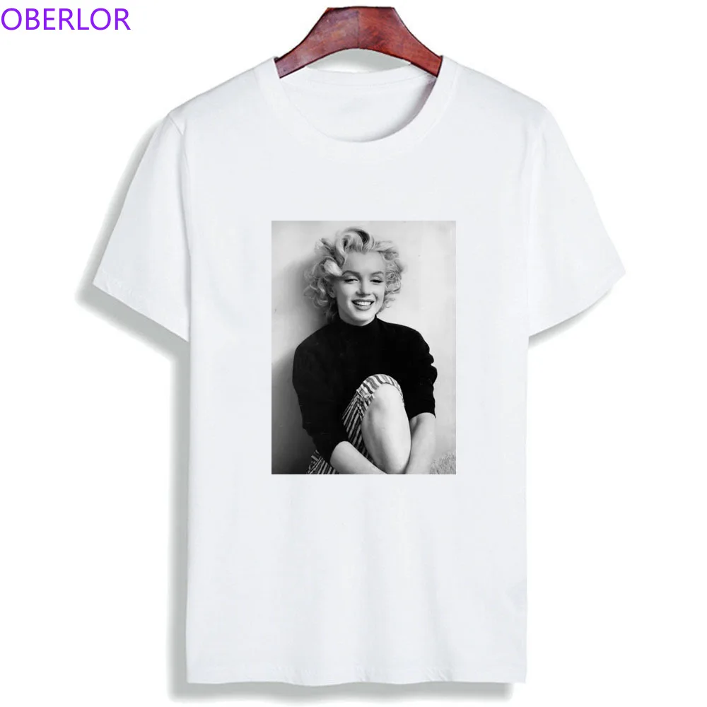 

Marilyn Monroe Fashion Women Tshirt Retro Vintage Plus Size Women Clothes 2019 Short Sleeve O-Neck Harajuku Women Shirts