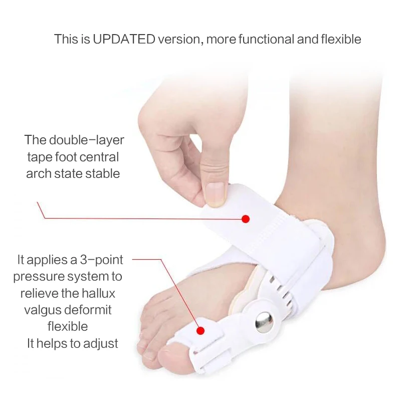 1pair 2pcsToe Separator 24 hours Bunion Orthotics Newest Enhanced Hallux Valgus Orthopedic adjust big toe Pain 4
