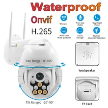 1080P PTZ IP камера наружная скоростная купольная беспроводная Wifi камера безопасности Pan Tilt 4X Zoom ИК Сеть для видеонаблюдения 720P