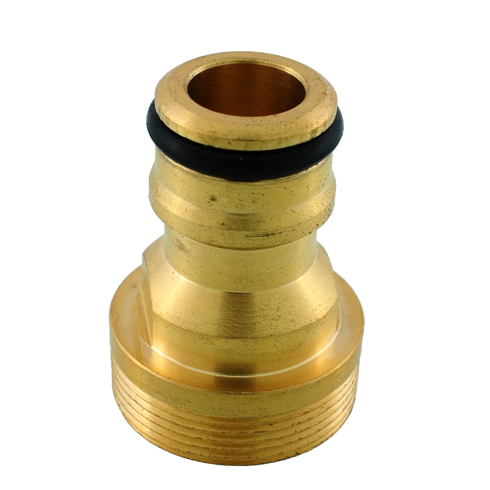 New Hot 3/4" Solid Brass Threaded Water Pipe Connector Tube Tap Snap