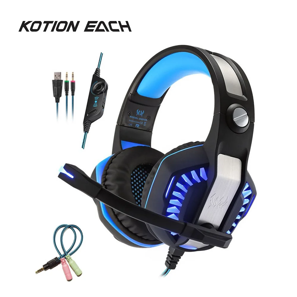 Buy KOTION G2000 3.5mm Earphone Gaming Headset Computer Gamer PC Headphone
