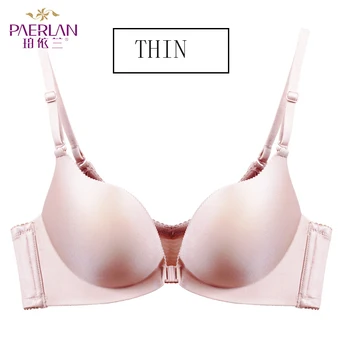 

PAERLAN summer new thin section push up underwear buckle women's bra fashion seamless sexy front open bra
