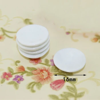 

5Pcs 1/12 Dollhouse Miniature Accessories Mini Ceramic Food Plate Simulation Furniture Kitchen Dish Toys for Doll House Decor