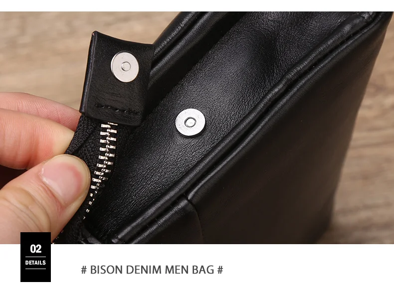 BISON DENIM мужской кошелек роскошный длинный клатч удобная сумка Moneder мужской кожаный кошелек мужской клатч на молнии мужской длинный кошелек N8009