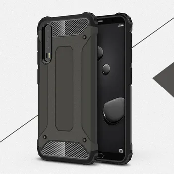 

50PCS Luxury Shockproof Phone Case For Huawei P30 Lite P20 Pro P10 Plus P9 Y9 2019 Y7 Y6 Y5 Prime 2018 Cases Hybrid Armor Cover