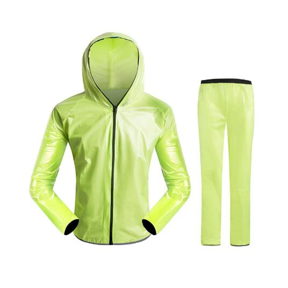 ZAFUL New Outdoor Sports Raincoat Detachable Coat + Pants Clothing Wear